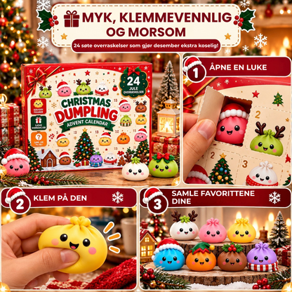 JuleDumplings™ | 24 dager. 24 myke overraskelser. Én ekstra koselig nedtelling til jul