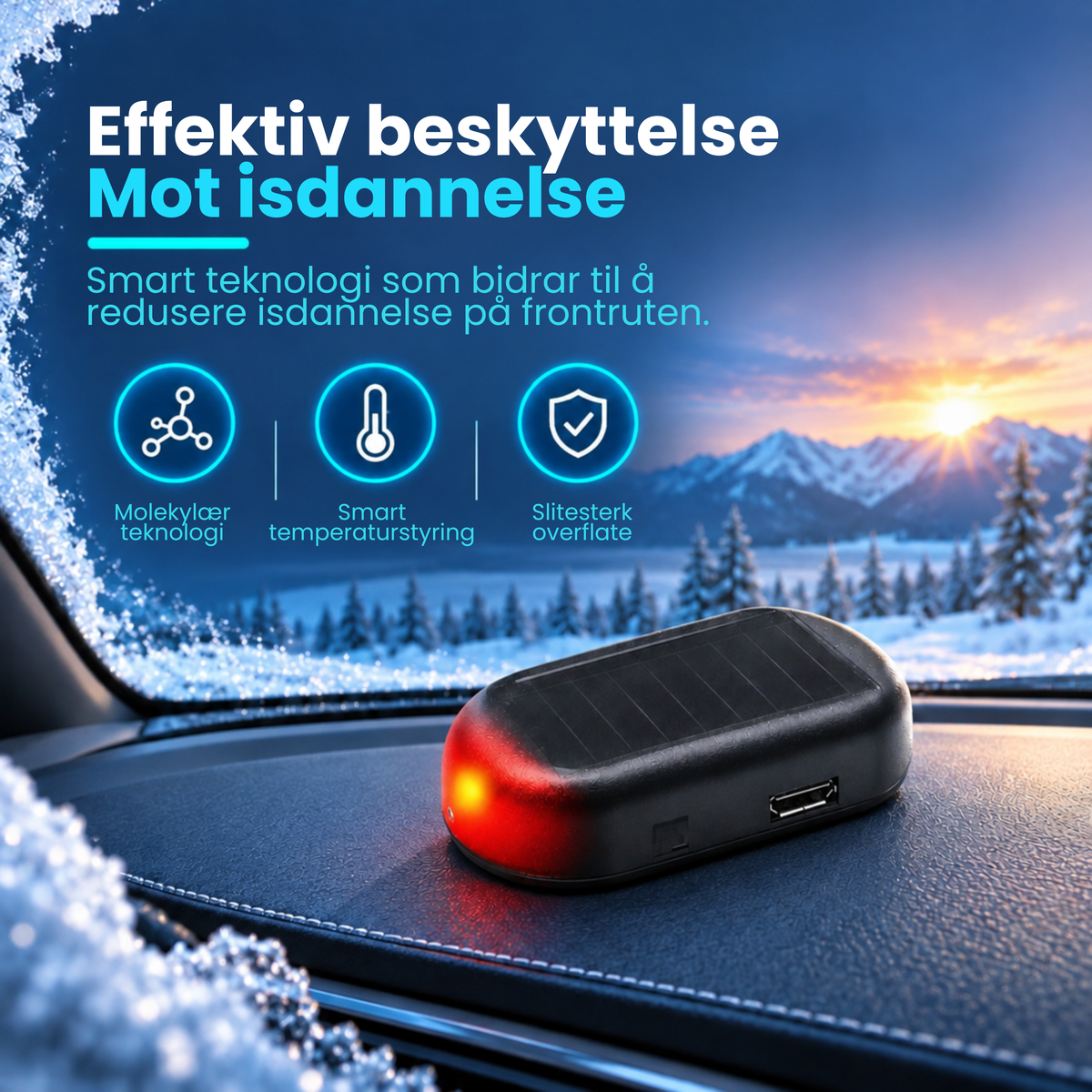 FrostRune | Kompakt elektronisk frostbeskyttelse for bilen