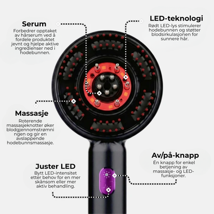 ScalpBoost™| Stimulerende hodebunnsbørste