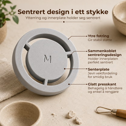 PotteryGuide™ | Jevnere fotringer, mindre måling