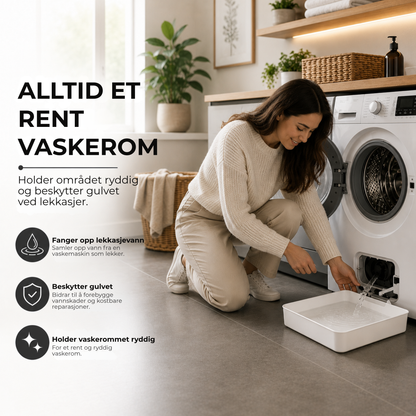 FilterTray™ | Hold gulvet tørt ved filterrengjøring