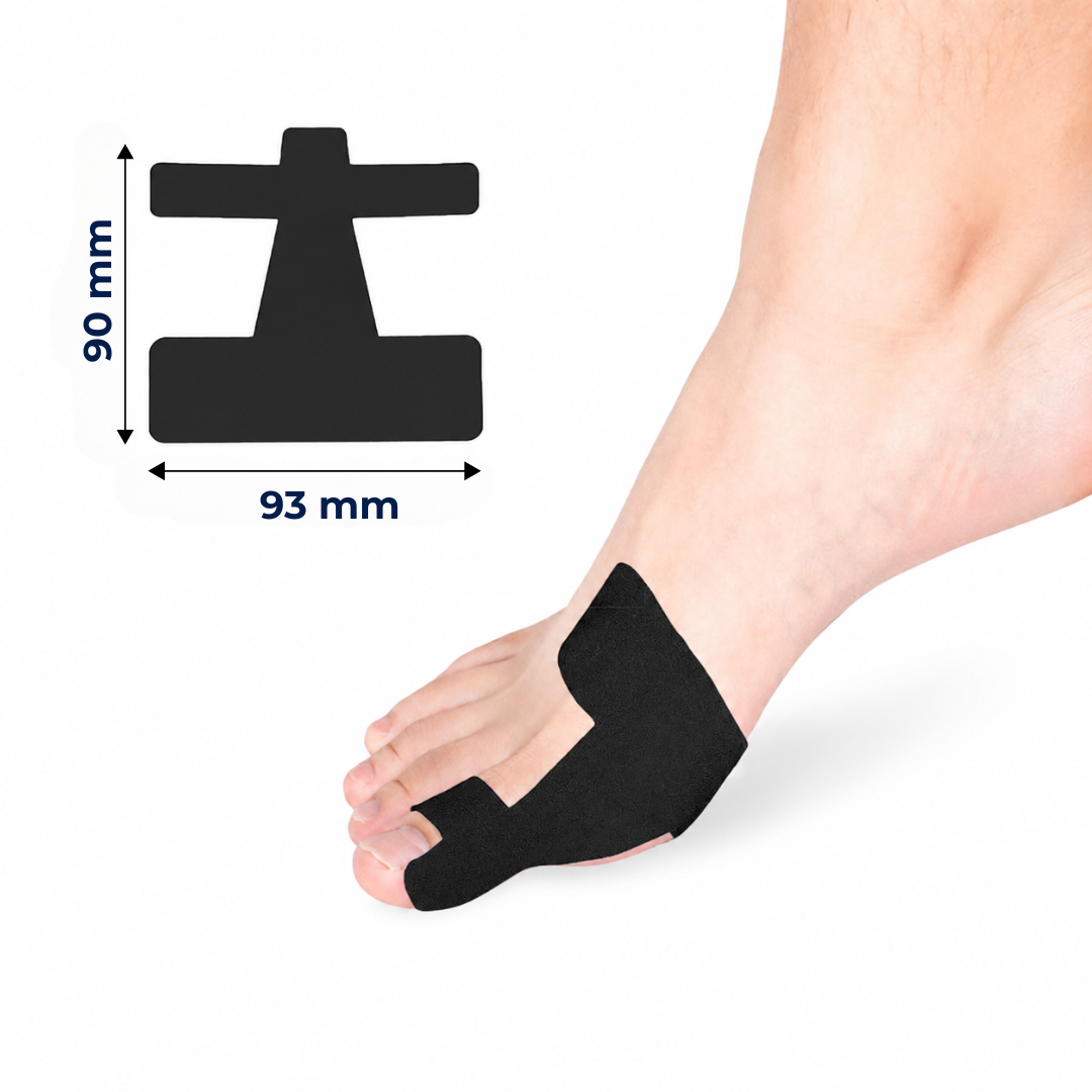 AlignTape™ | Ferdigklippet elastisk kinesiologitape for støtte ved hallux valgus