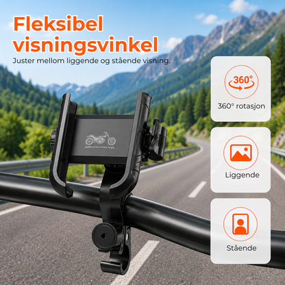 RideGrip™ | Mobilen sitter trygt – hele sykkelturen