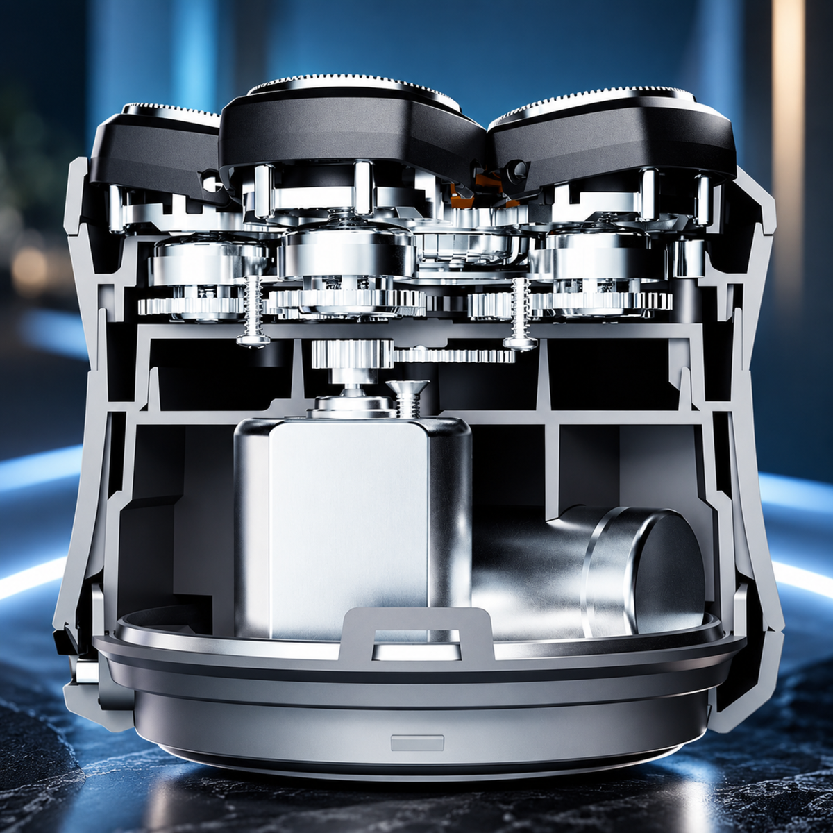 FlexHead Shaver™ | Jevn og enkel barbering av hele hodet med 6 fleksible barberhoder