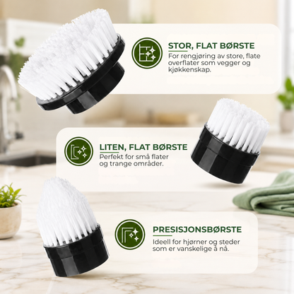 SkrubbFri™ | 9-i-1 Elektrisk rengjøringsbørste