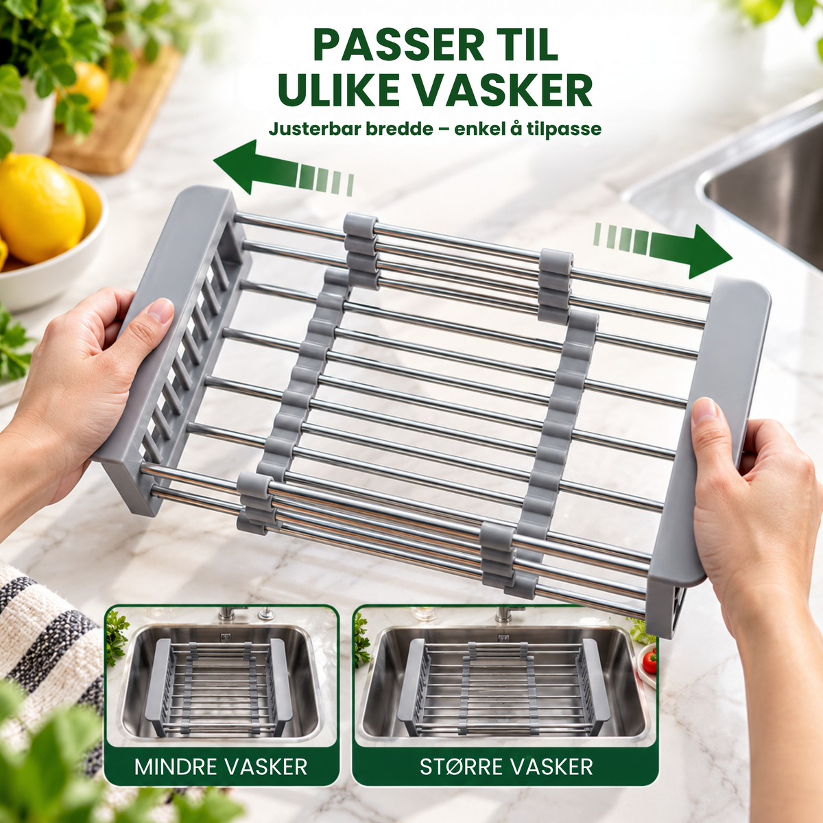 VaskHylle™ | Mer plass rundt vasken