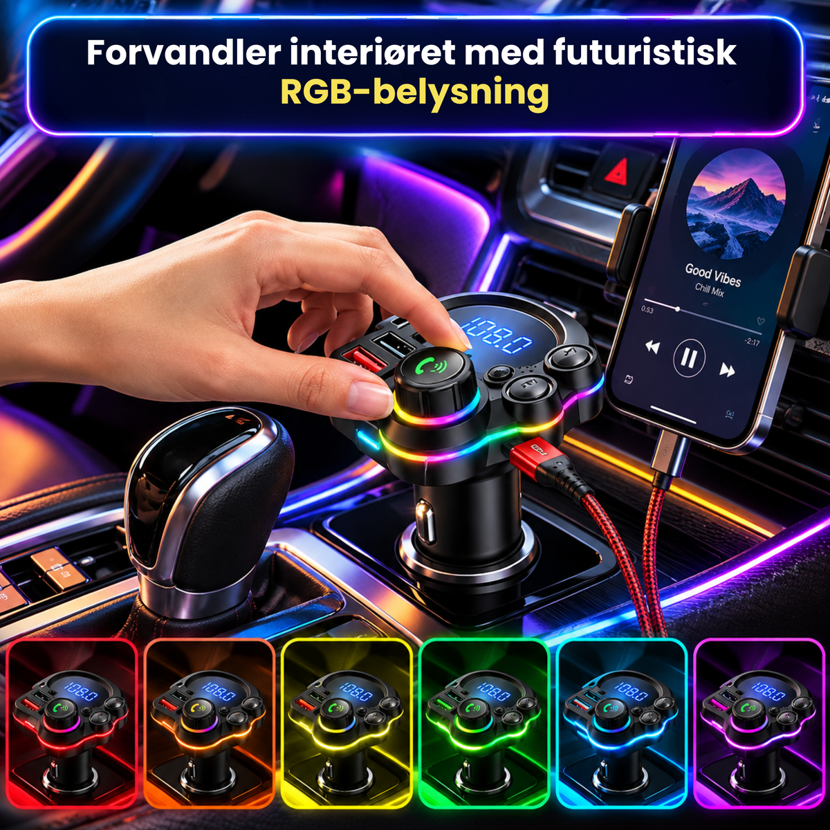 BilConnect™ | Gi bilen Bluetooth, musikk og lading på sekunder
