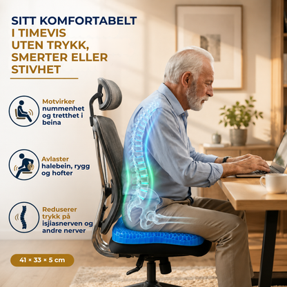 SeatRelief Gel™ | Avlaster trykket ved kilden – automatisk