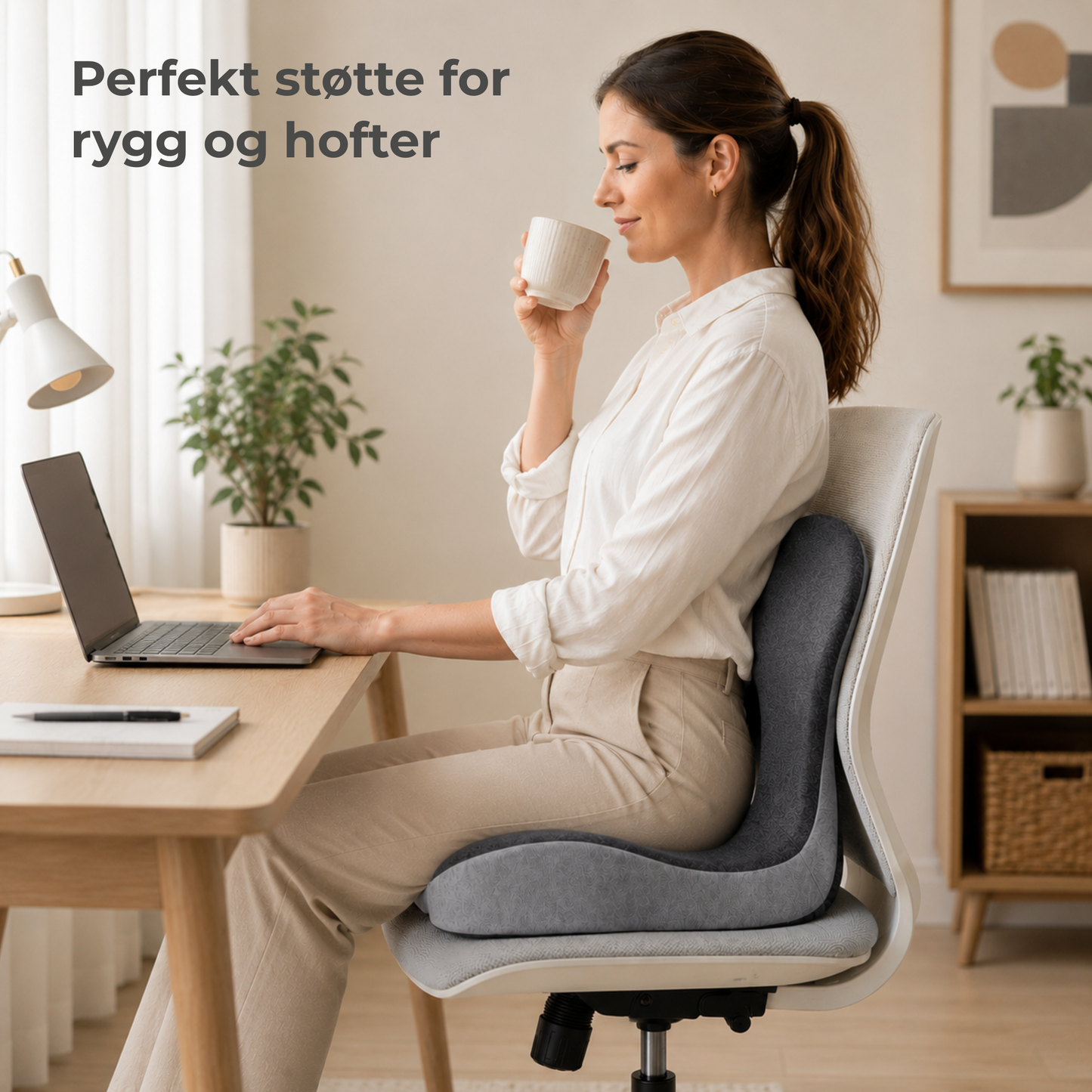 KomfortPute™ | Si farvel til ømme hofter og ubehag – sitt komfortabelt hele dagen