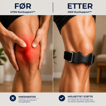 RunSupport™ | Justerbar knestøtte for løping og trening
