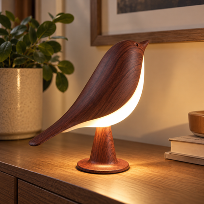LysPip | Trådløs fuglelampe med varmt, dimbart lys