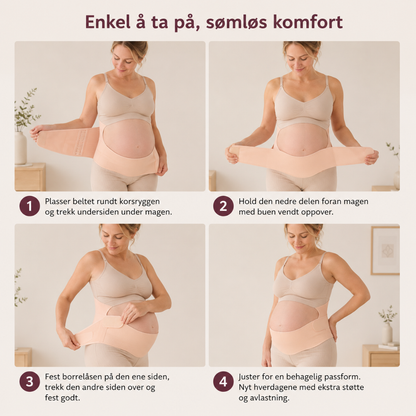 BellyEase™ | Ergonest O-Band graviditetsbelte for magestøtte