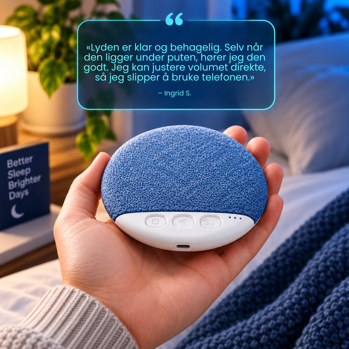 PillowSound™ | Lytt til favorittlyden din i sengen, uten ørepropper