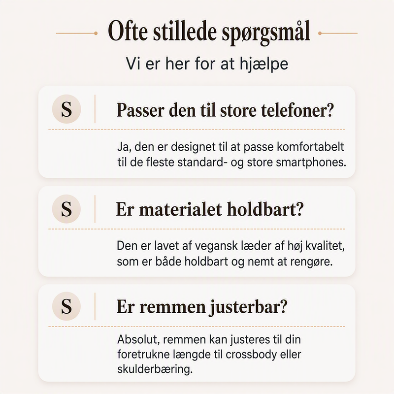 Lædertaske med tyverisikring