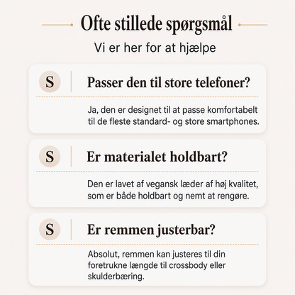 Lædertaske med tyverisikring