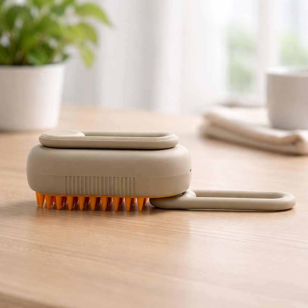 SteamPaws Brush | Den skånsomme børsten som fjerner alt løst katt- og hårkaos hjemme!