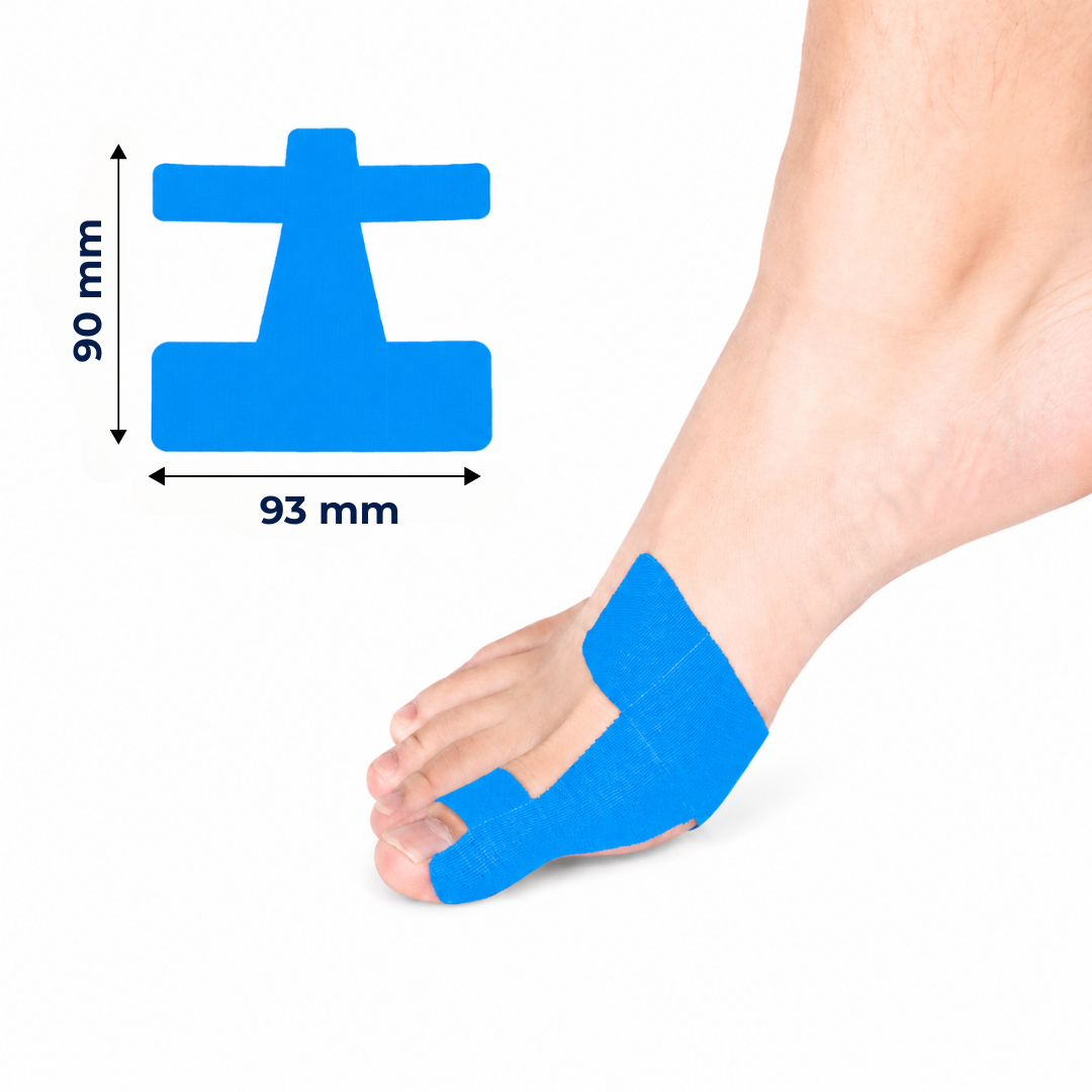 AlignTape™ | Ferdigklippet elastisk kinesiologitape for støtte ved hallux valgus