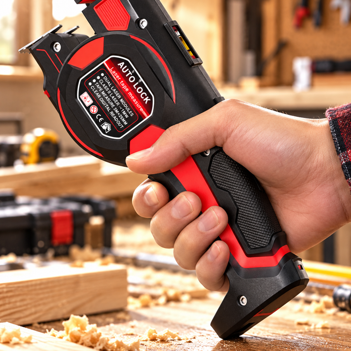 LaserMeasure 2-in-1™ | Mål, juster og få rette linjer med ett verktøy