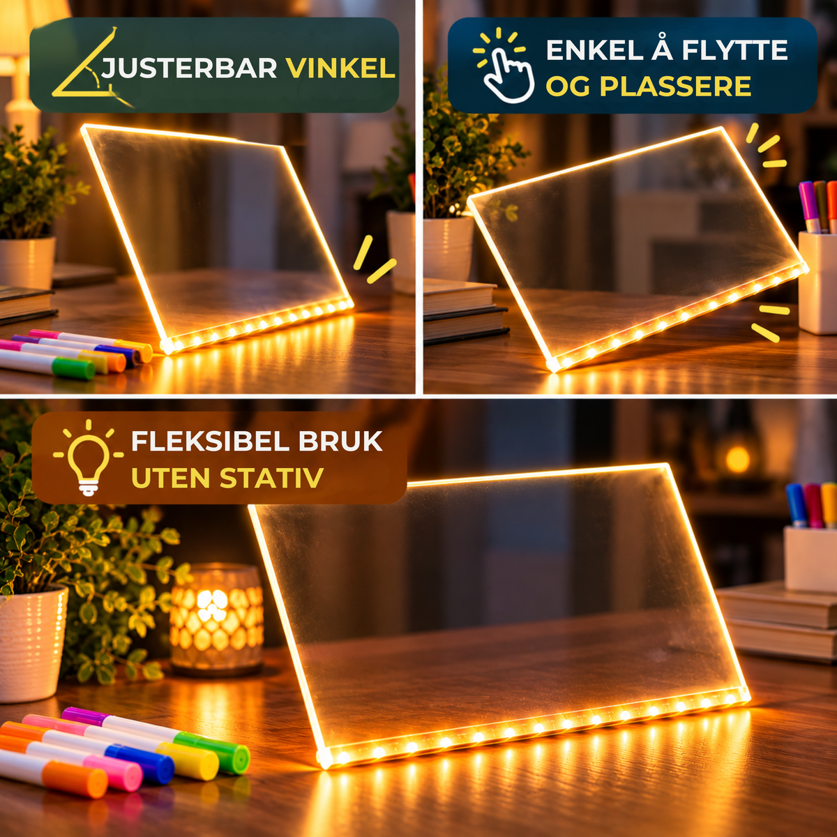 Skriblo™ | LED-skrivetavlen som gjør kreativitet morsommere