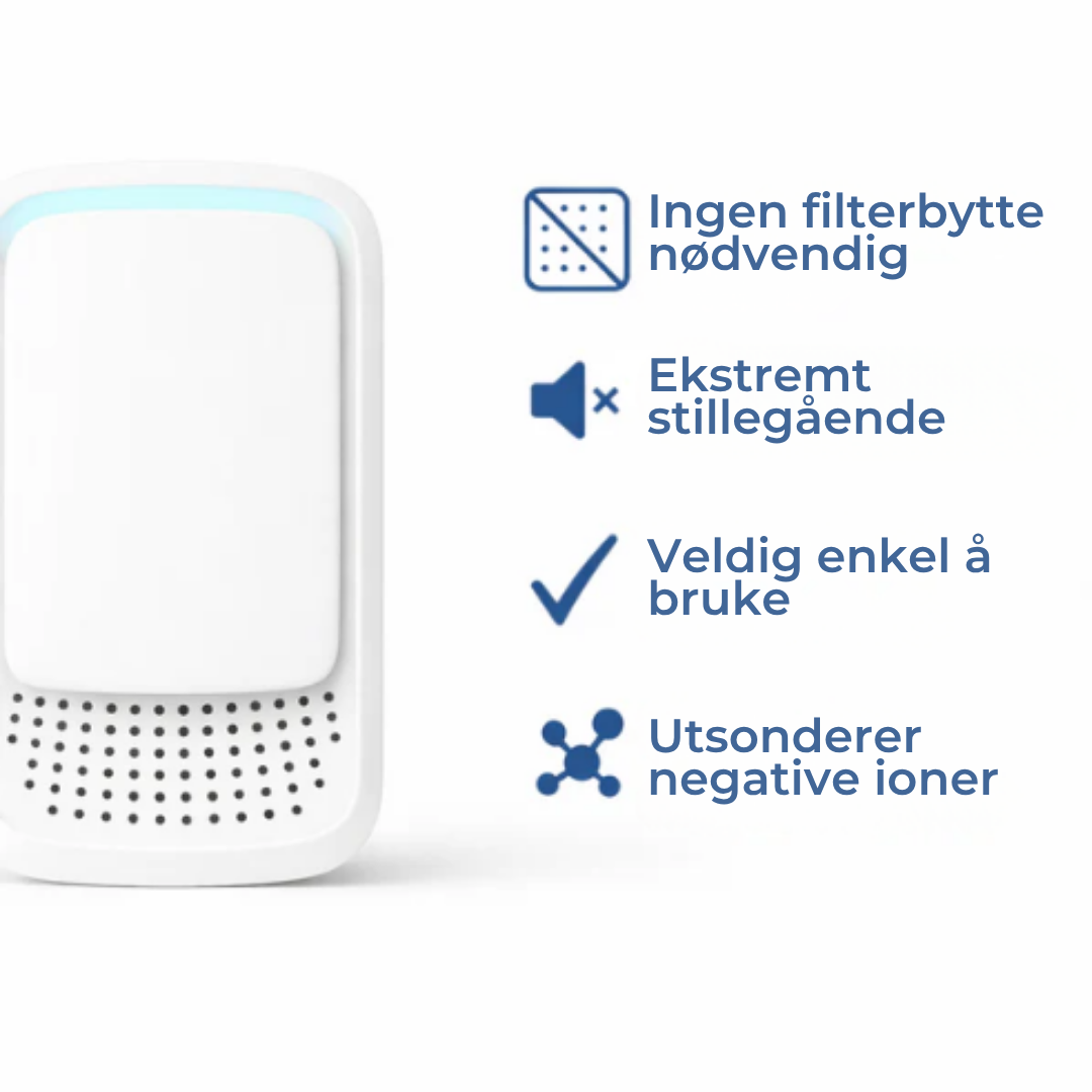 LuftRenser Ionisator | Friskere morgener & et sunnere hjem
