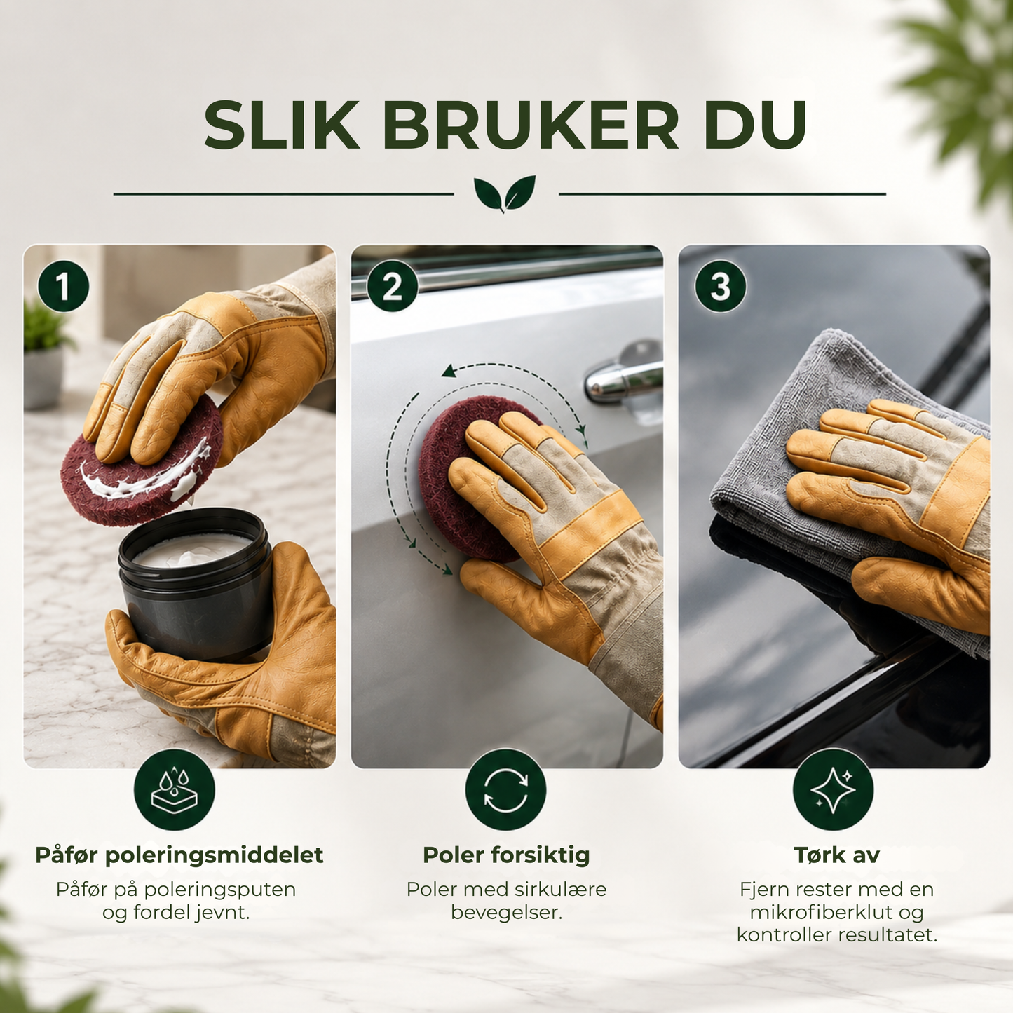 ShineRevive™ | Alt-i-ett poleringsmiddel for overflatefornyelse – med poleringspute