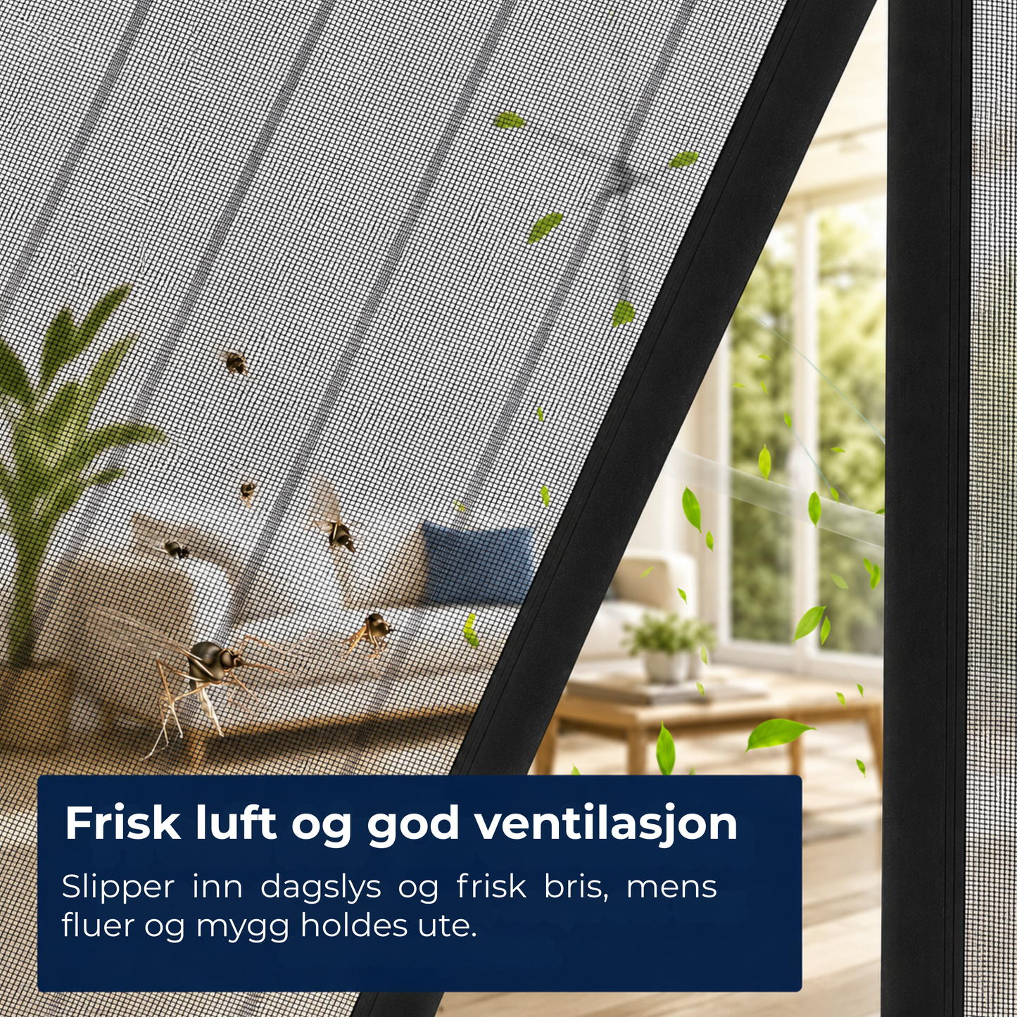 MagnetMesh™ | Sommergardin med magnetisk myggnett