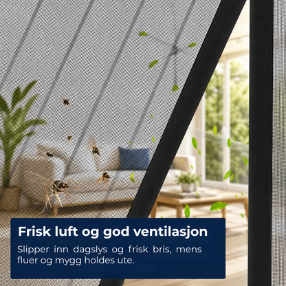 MagnetMesh™ | Sommergardin med magnetisk myggnett