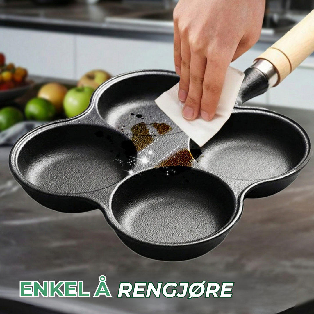 PanneRo™ | Multi-seksjon støpejern non-stick eggpanne