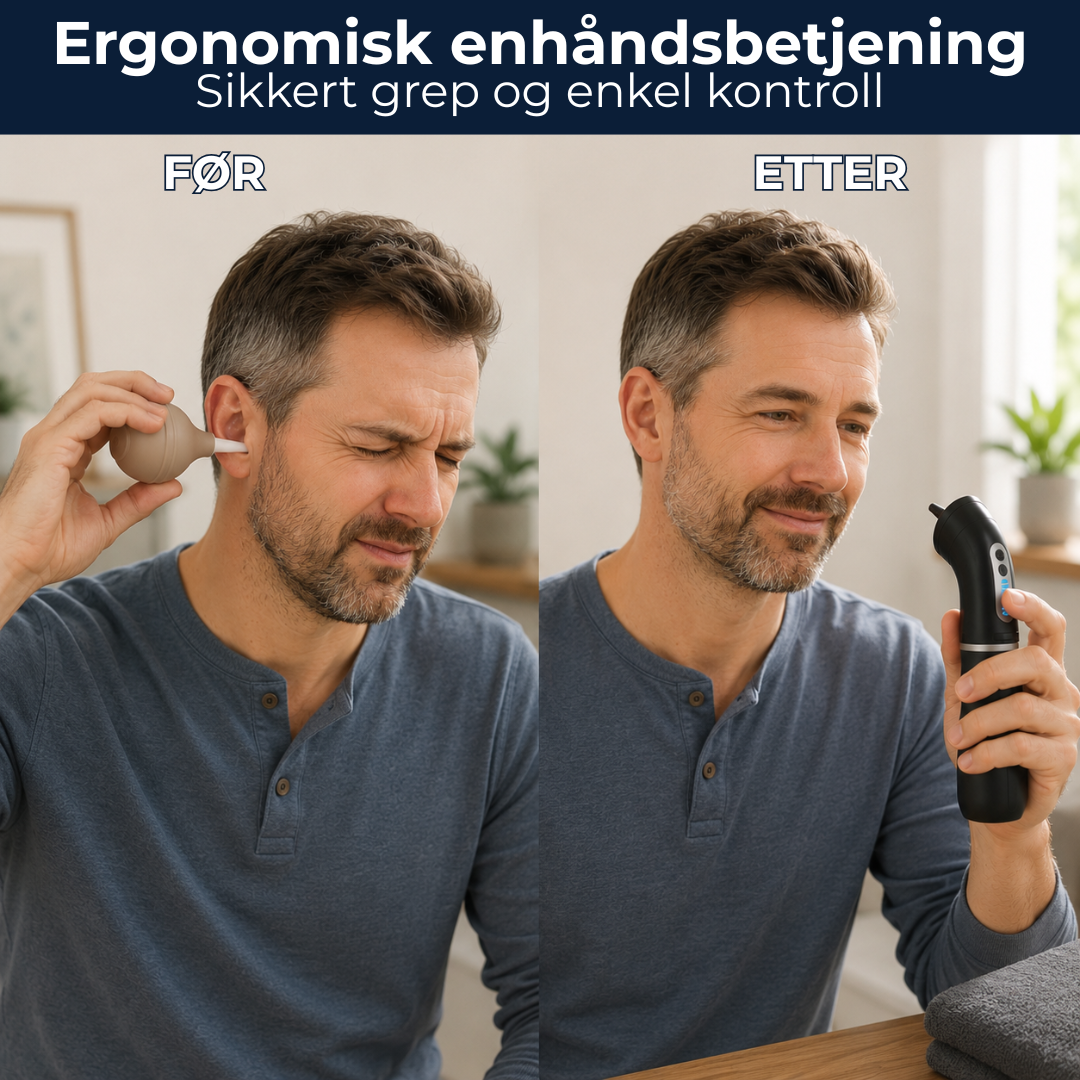 EarEase Pro™ | Elektrisk Ørerensekit – Skånsom og Sikker