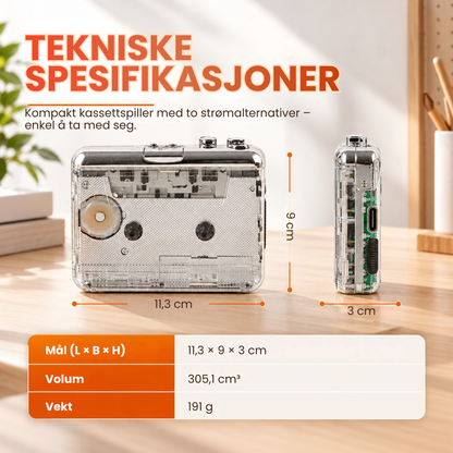 SpolTilbake | Spill av og digitaliser gamle kassetter