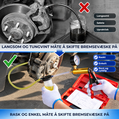 BremseLufter™ | Gjør bremseluftingen enklere – uten hjelp fra en ekstra person