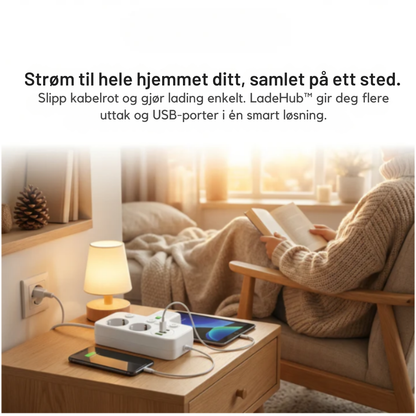 LadeHub™ | Ett vegguttak, full kontroll over alle enheter