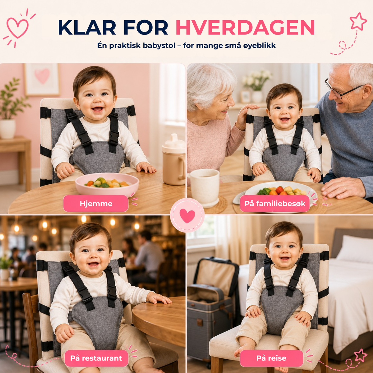 SeatGuard™ | Draagbare veiligheidsgordel voor kinderstoelen