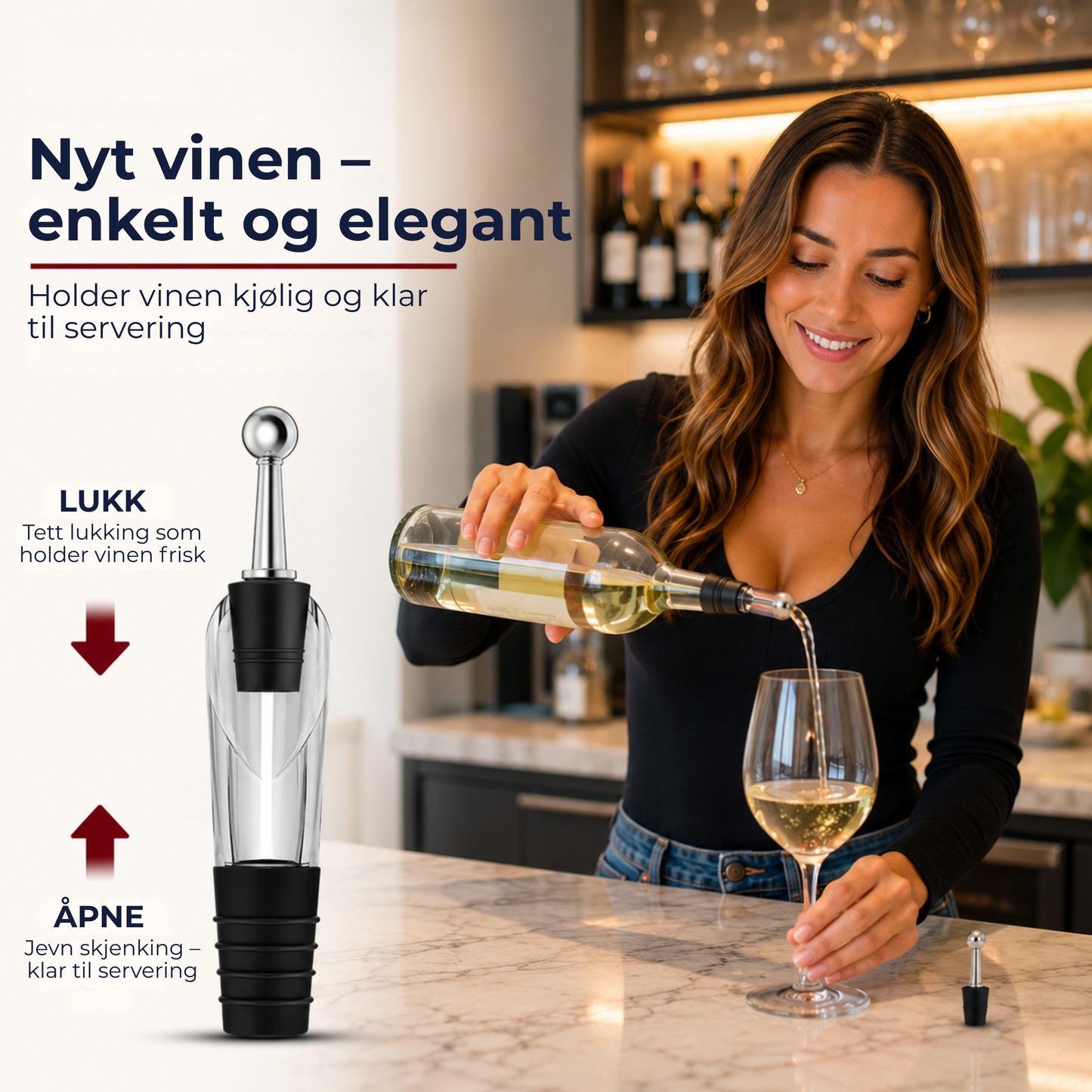 ChillPour™ | Hold vinen din på perfekt temperatur