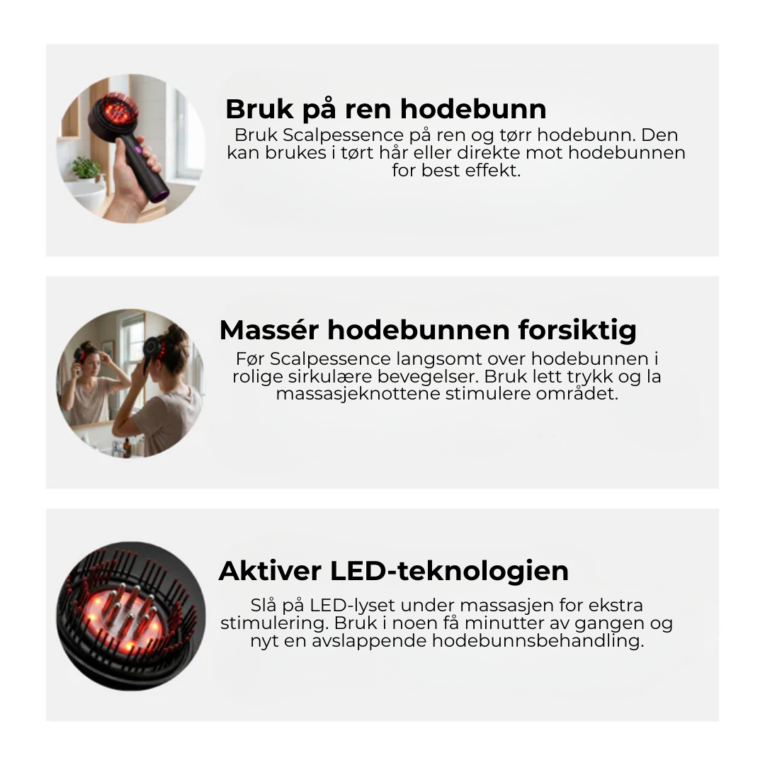 ScalpBoost™| Stimulerende hodebunnsbørste