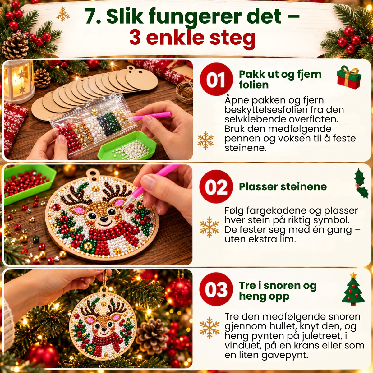 Julepynt med Diamanter™ | Lag julepynten selv – og gjør juletreet ekstra personlig