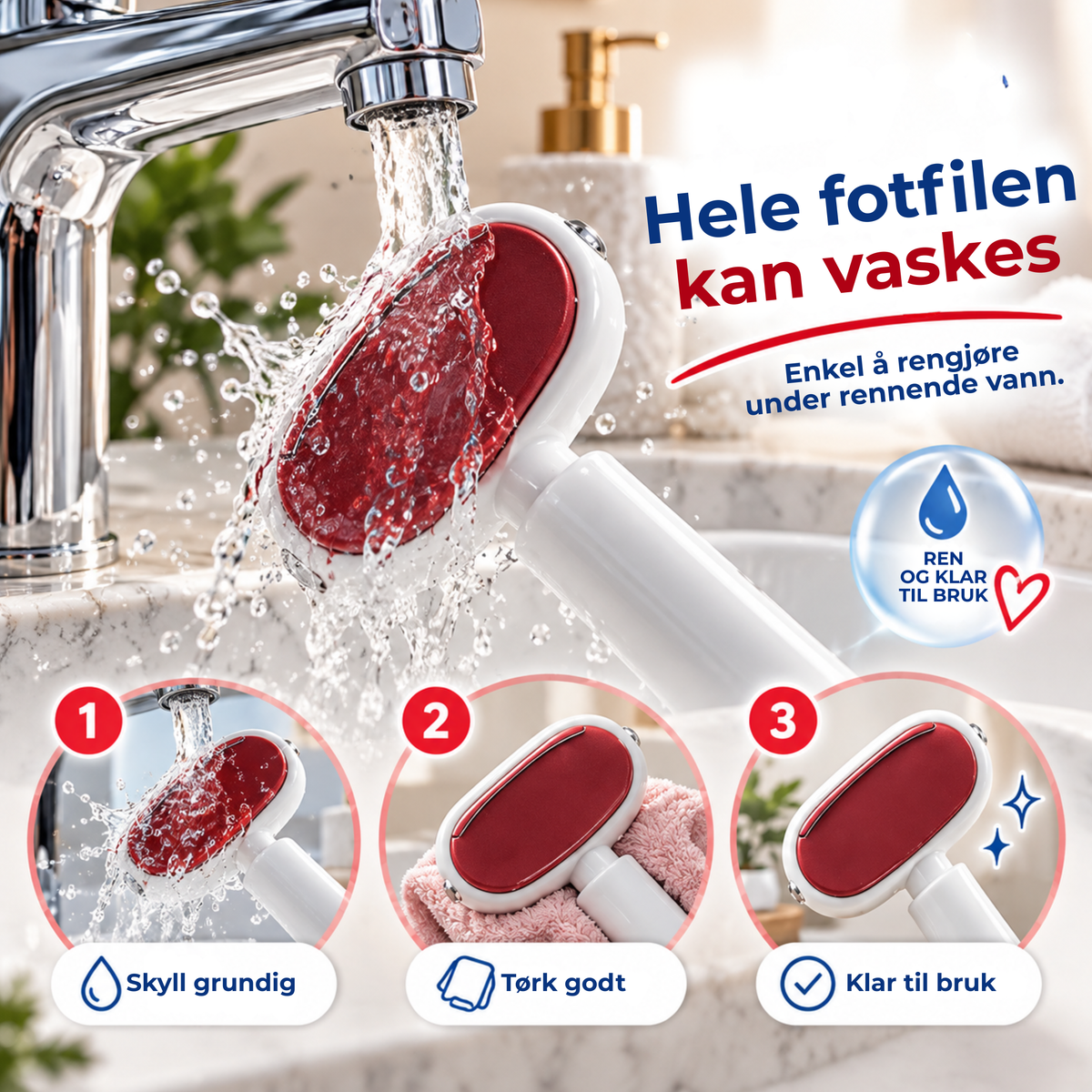 FootRefiner™ | Fjern hard hud og få mykere hæler