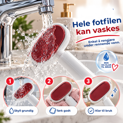 FootRefiner™ | Fjern hard hud og få mykere hæler
