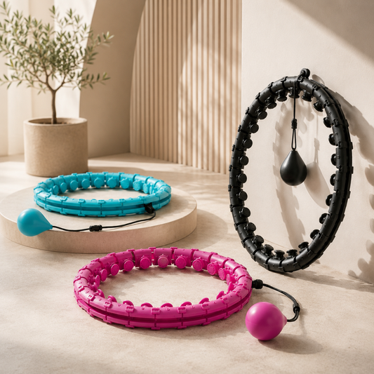 MidjeBane™ | Justerbar Smart Hulahopring for Hjemmetrening