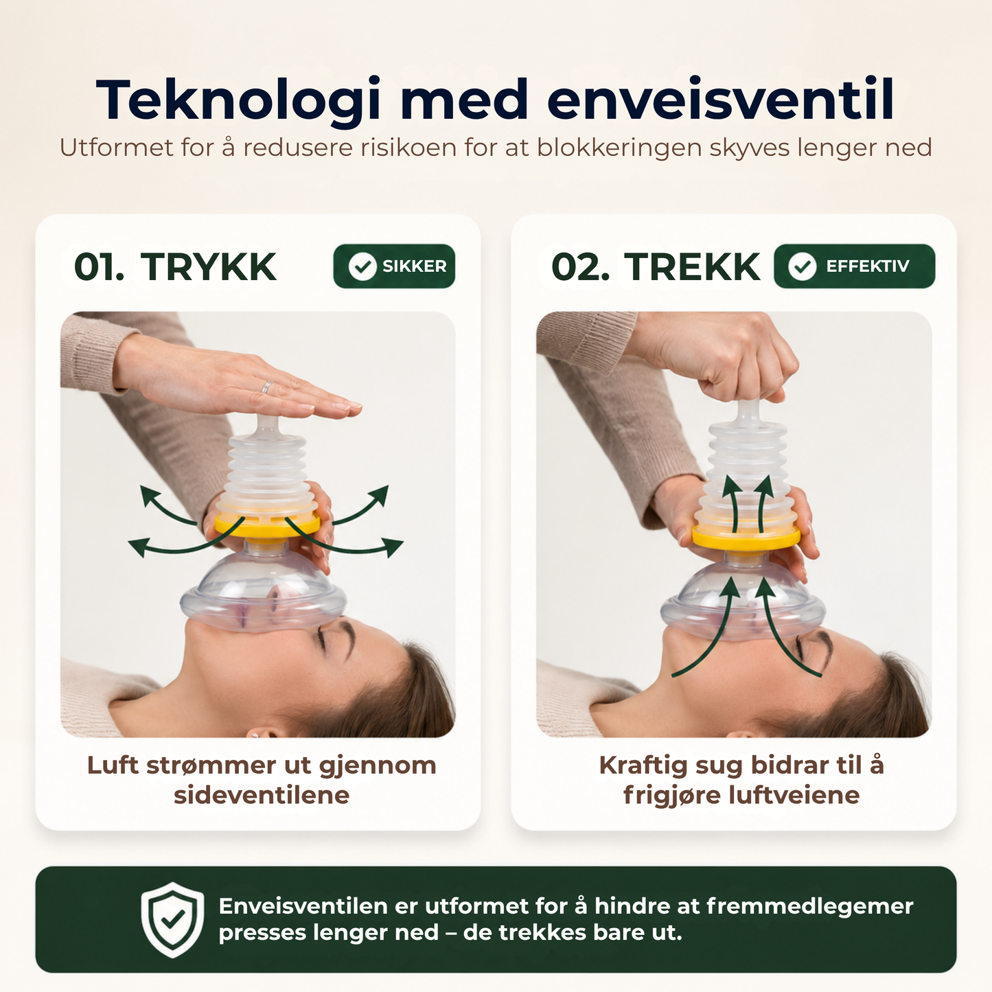 LuftRedder™ | Kvelningshjelpemiddel
