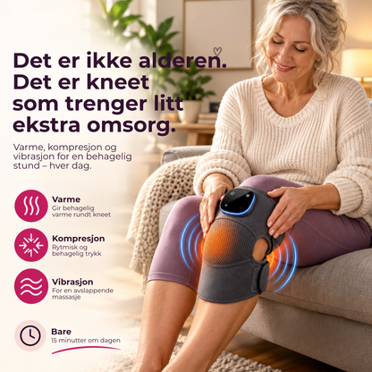 KneeComfort™ | Behagelig varme og massasje for stive, slitne knær