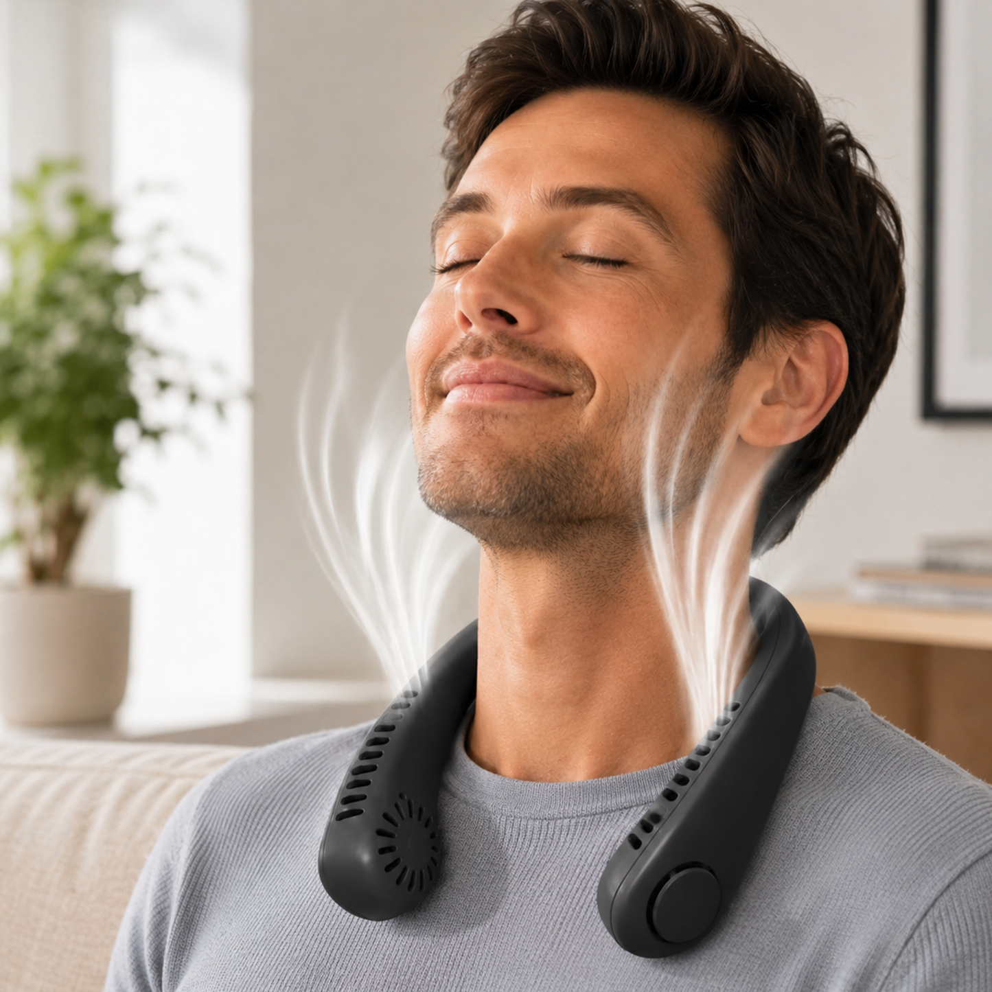 NeckBreeze™ | Bærbar, oppladbar nakkevifte for umiddelbar avkjøling