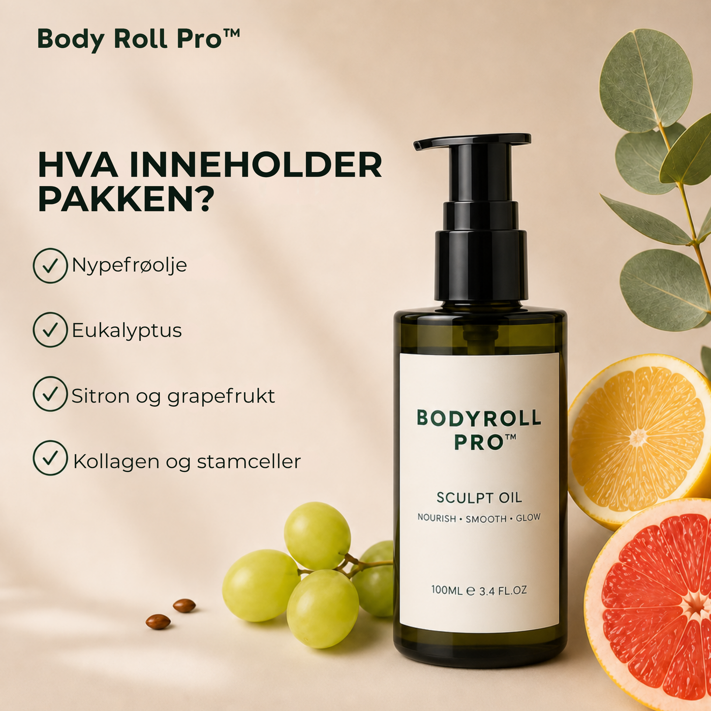 BodyRoll Pro™ | Muskelmassasjerulle