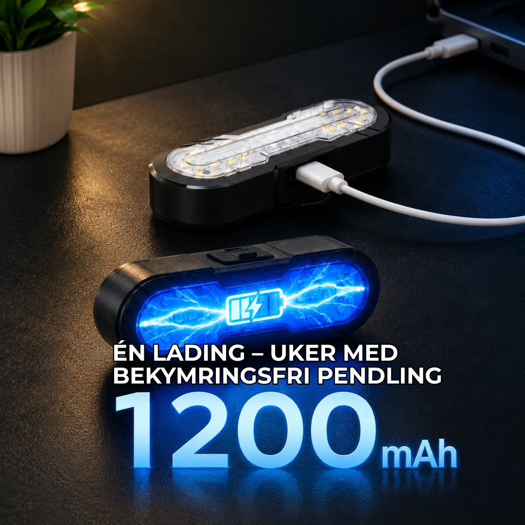 RideSignal™ | Trådløse blinklys for sykkel – bli sett i mørket