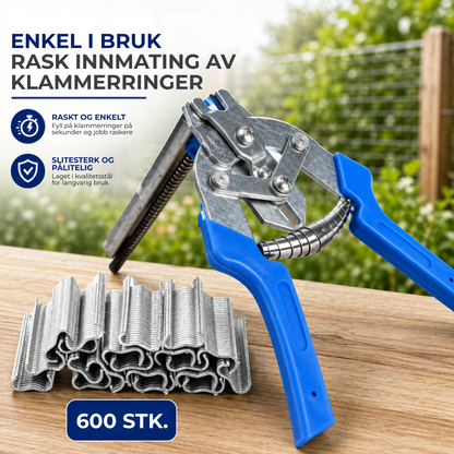 ClipMaster™ | Fest netting på sekunder – uten å tvinne ståltråd for hånd