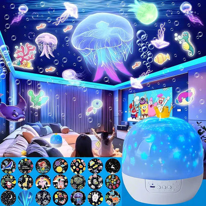 LunaSky™ Stjernehimmel Projektor | Roterende LED-lampe