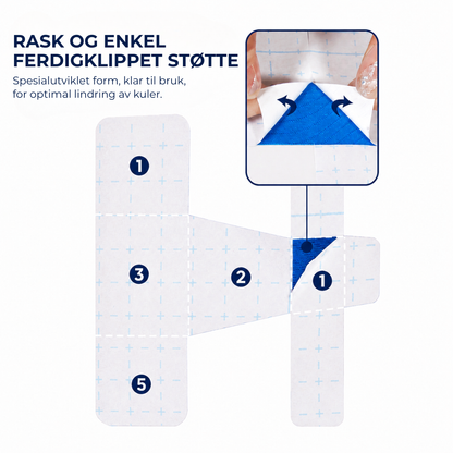 AlignTape™ | Ferdigklippet elastisk kinesiologitape for støtte ved hallux valgus