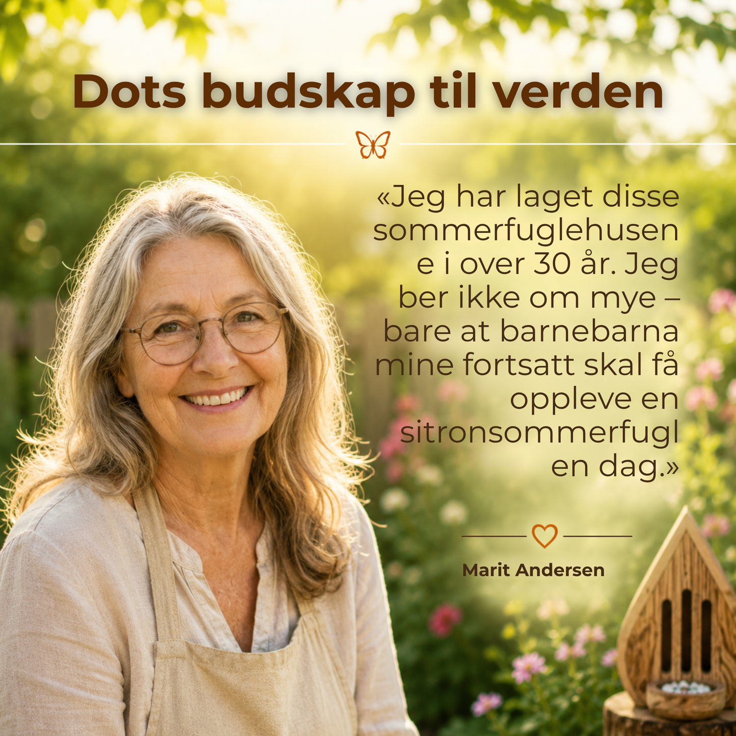 ButterflyHaven™ | Gi sommerfuglene et trygt sted å hvile