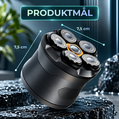 FlexHead Shaver™ | Jevn og enkel barbering av hele hodet med 6 fleksible barberhoder
