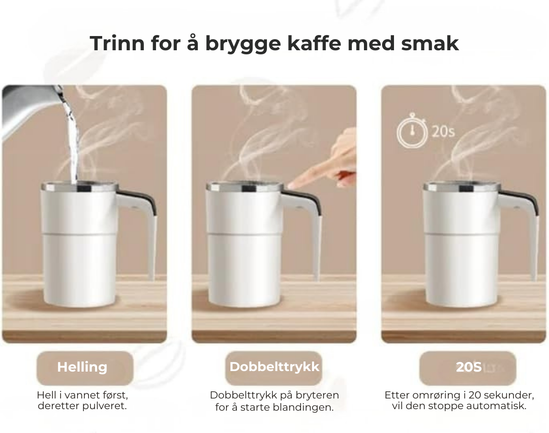 RørSmart™ | Selvrørende kopp med temperaturvisning (380 ml)